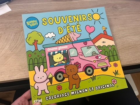 🖍️ Souvenirs d&rsquo;été – Coloriage cosy